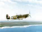 "On Patrol" - Sam Lyons - Spitfire MK II World War II Aviation Art